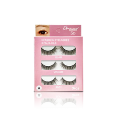 GLAMOROUS 5D EYE LASHES (3X1) GF7896