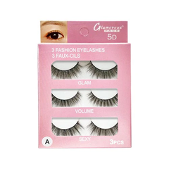 GLAMOROUS 5D EYE LASHES (3X1) GF7896