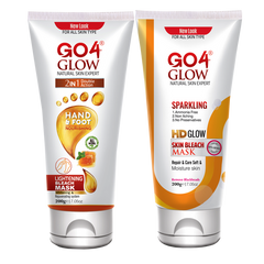 Go4Glow Bleach Mask Set (200gm) 2 Tubes