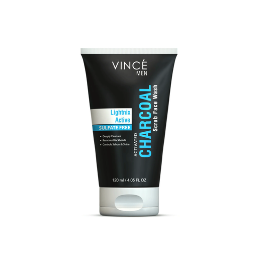 VINCE ACTIVATED CHARCOAL SCRUB FACE WASH (MAN)