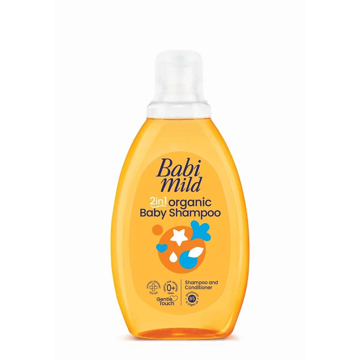 Babi Mild  2 In 1 Organic Baby Shampoo  180ml