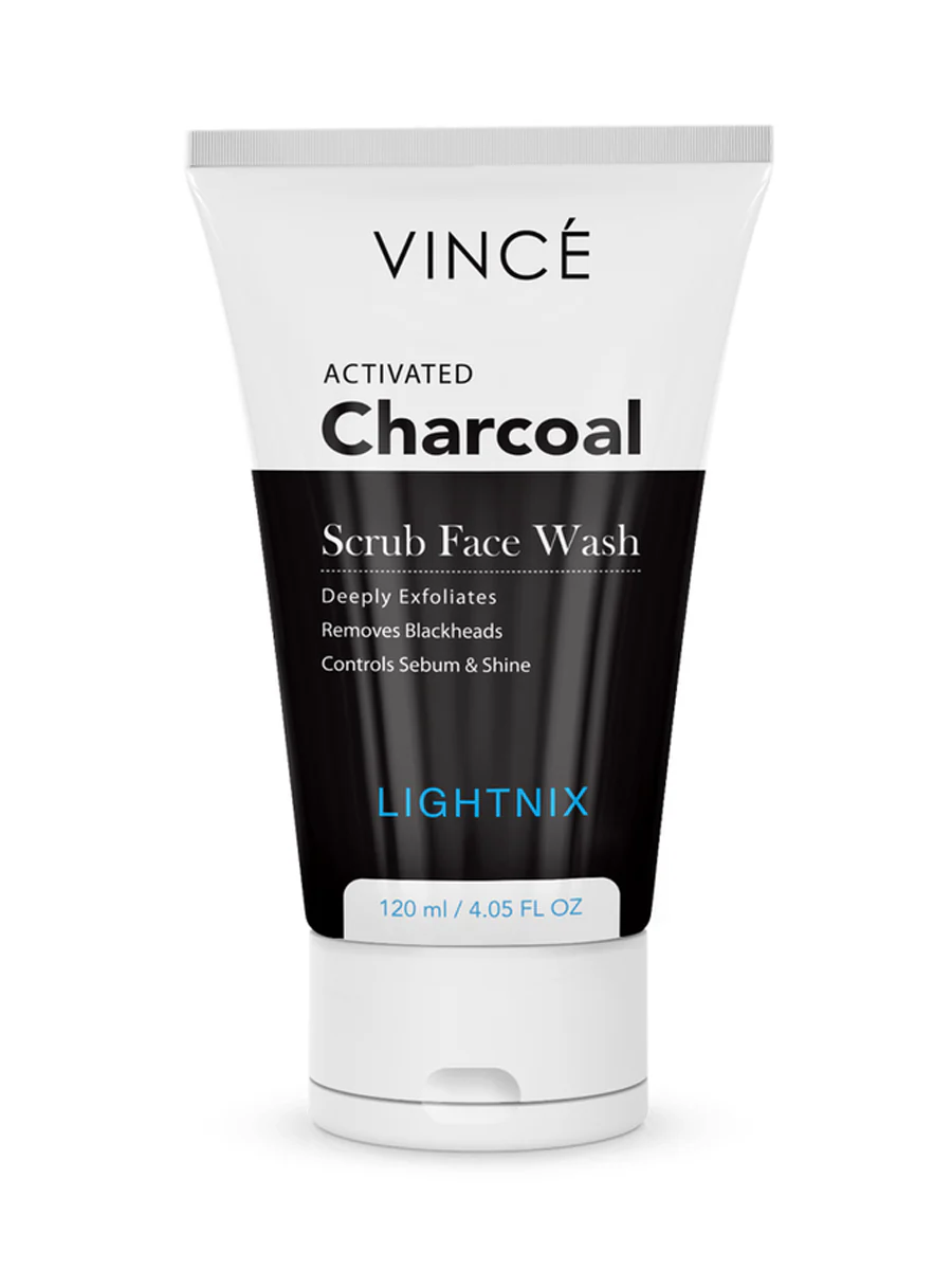 VINCE ACTIVATED CHARCOAL SCRUB FACE WASH (WOMEN)
