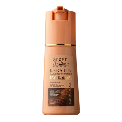 ARGAN DELUXE HAIR COLOR SHAMPOO - NATURAL BROWN 200ML