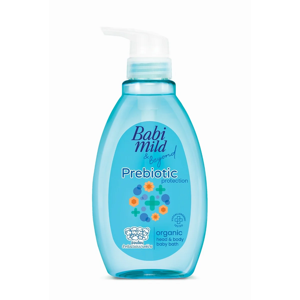 Babi Mild  Prebiotic Protection Head & Body Baby Bath  380ml