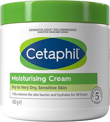 Cetaphil Moisturizing Cream For Dry To Very Dry, Sensitive Skin, 450g