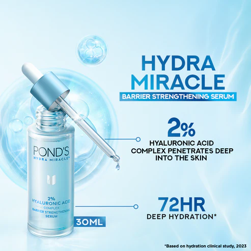 Pond's Hydra Miracle 2% Hyaluronic Acid Complex Barrier Strengthening Serum 30ml