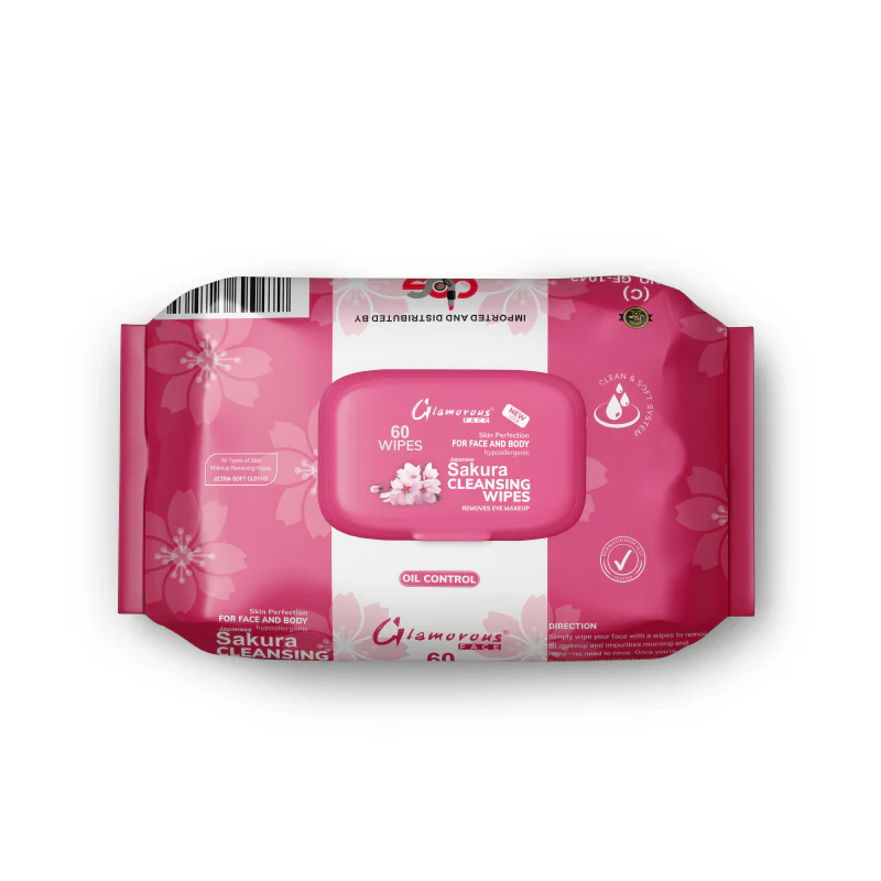 GLAMOROUS CLEANSING WIPES LARGE GF-1043