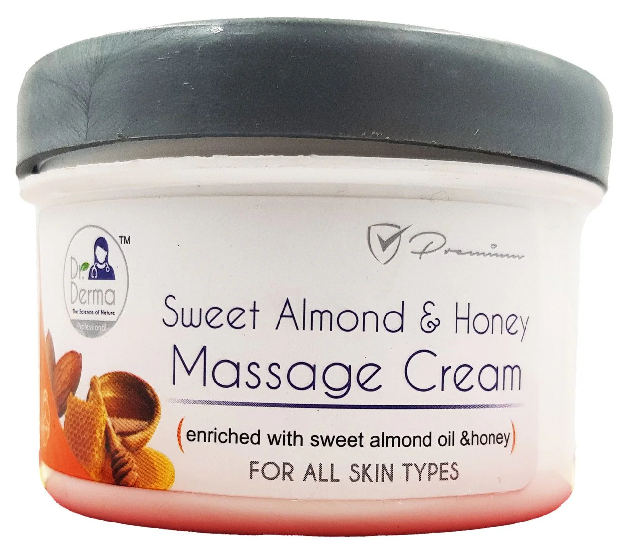 Dr Derma Sweet Almond & Honey Massage Cream 1000GM