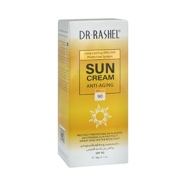Crème Solaire Dr Rashel SPF100 Anti-Âge UVA/UVB - 80g, PA+++, Sans Alcool | Protection Maximale