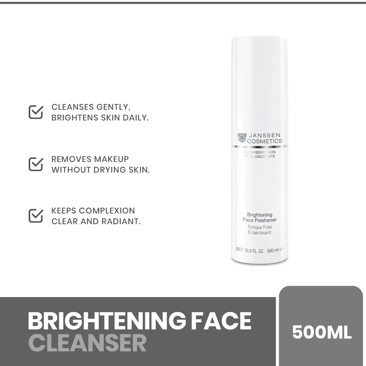 JANSSEN BRIGHTNING FACE CLEANSER - 500ML