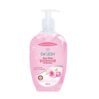 De'LESH Hand Sanitizer (Rose Water) 500ml