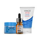 VINCE NIGHT BUNDLE (NIGHT CREAM+WHITENING FACE WASH+VITAMIN C SERUM)