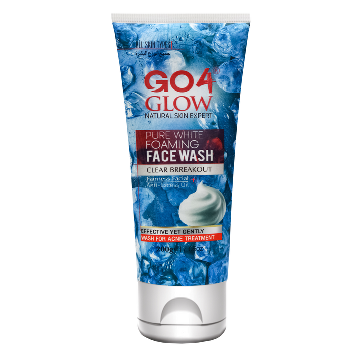 Go4Glow Pure White Foaming Face Wash (200gm)