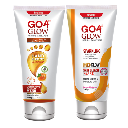 Go4Glow Bleach Mask Set (200gm) 2 Tubes