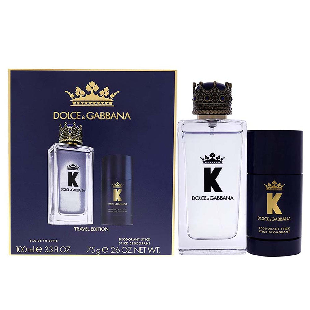 D & G KING TRAVEL SET M PERFUME 100ML + DEO STICK