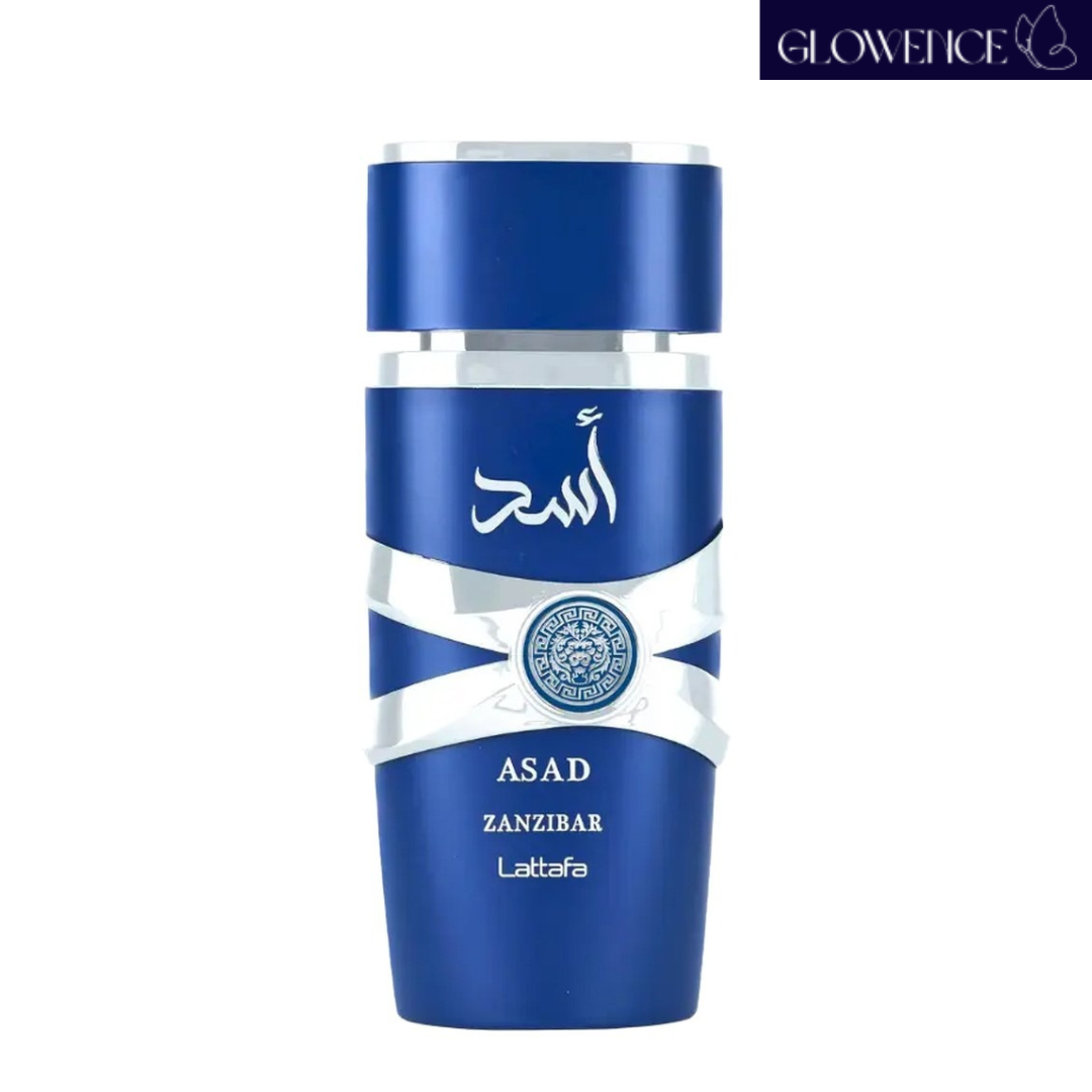 Lattafa Asad Zanzibar EDP 100ml men's perfume bottle