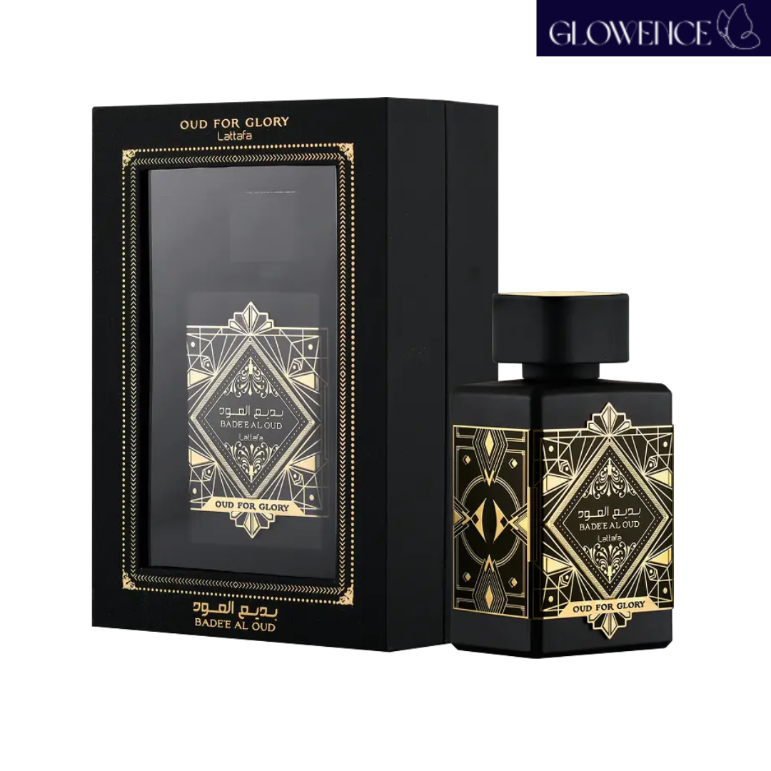 Lattafa Oud for Glory Eau de Parfum box and bottle