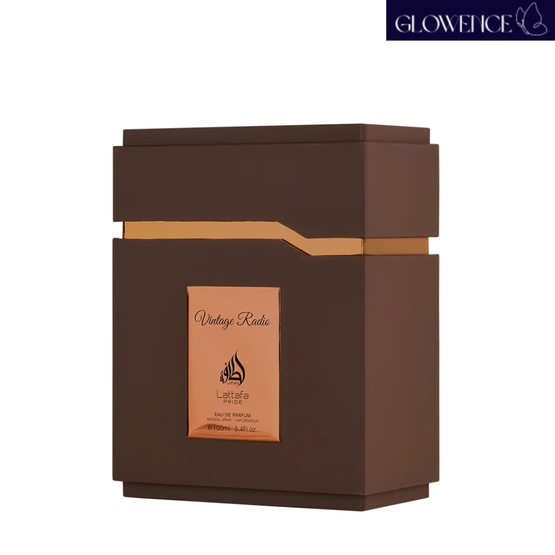 Lattafa Vintage Radio woody oud fragrance with sandalwood