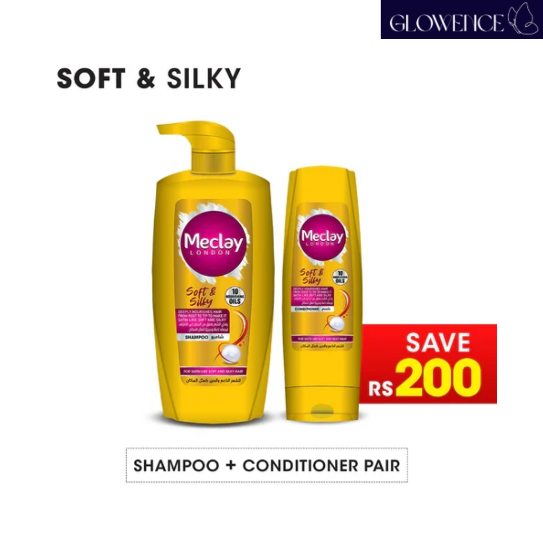 Meclay London Soft & Silky Shampoo 660ml with Conditioner