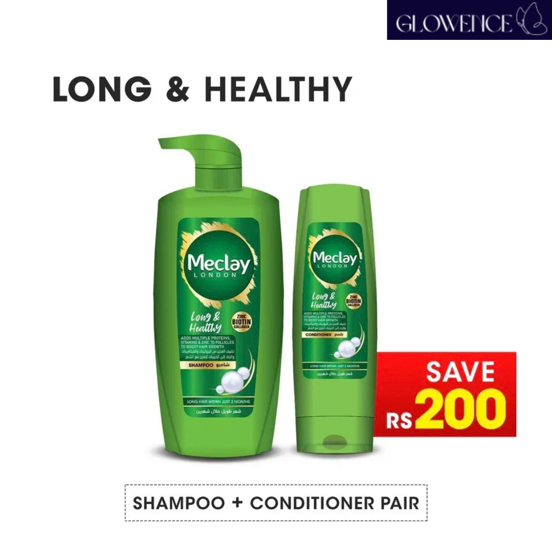 Meclay London Long & Healthy Strengthening Shampoo and Conditioner